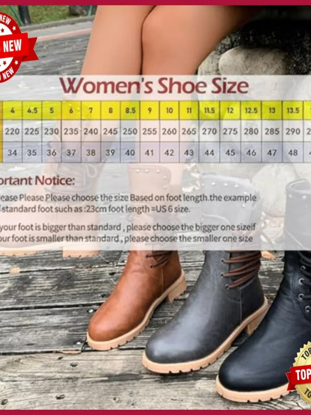 Leather Side Lace Up Chunky Heel Ankle Boots Combat Motorcycle Riding Boots